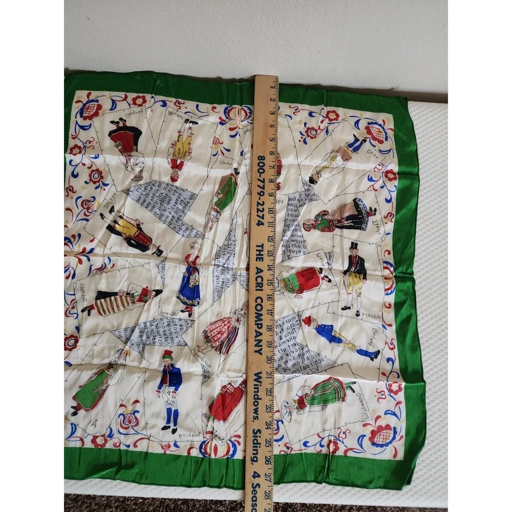 Vintage Dutch National Outfits‎ Scarf People Netherlands Holland ??? Story Scarf - Picture 12 of 12